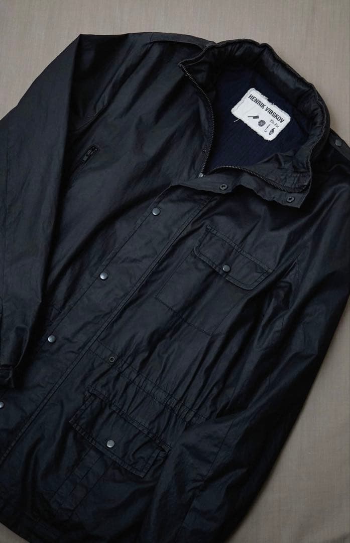 ジャケット・アウター HENRIK VIBSKOV BLACK FIELD JACKET