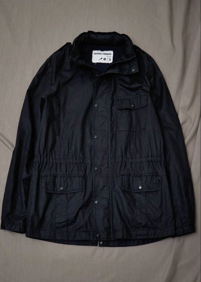 ジャケット・アウター HENRIK VIBSKOV BLACK FIELD JACKET