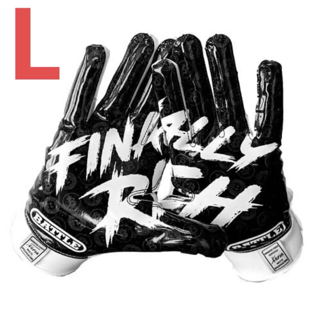【L】BATTLE Finally Rich 2.0 アメフト グローブ