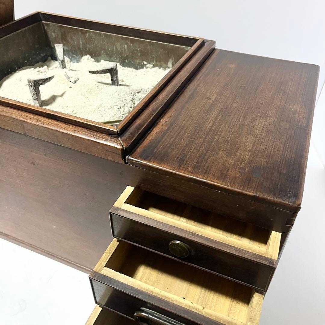 長火鉢 古民具 レトロ 箱火鉢 和家具 茶道具 囲炉裏 骨董 炭付き