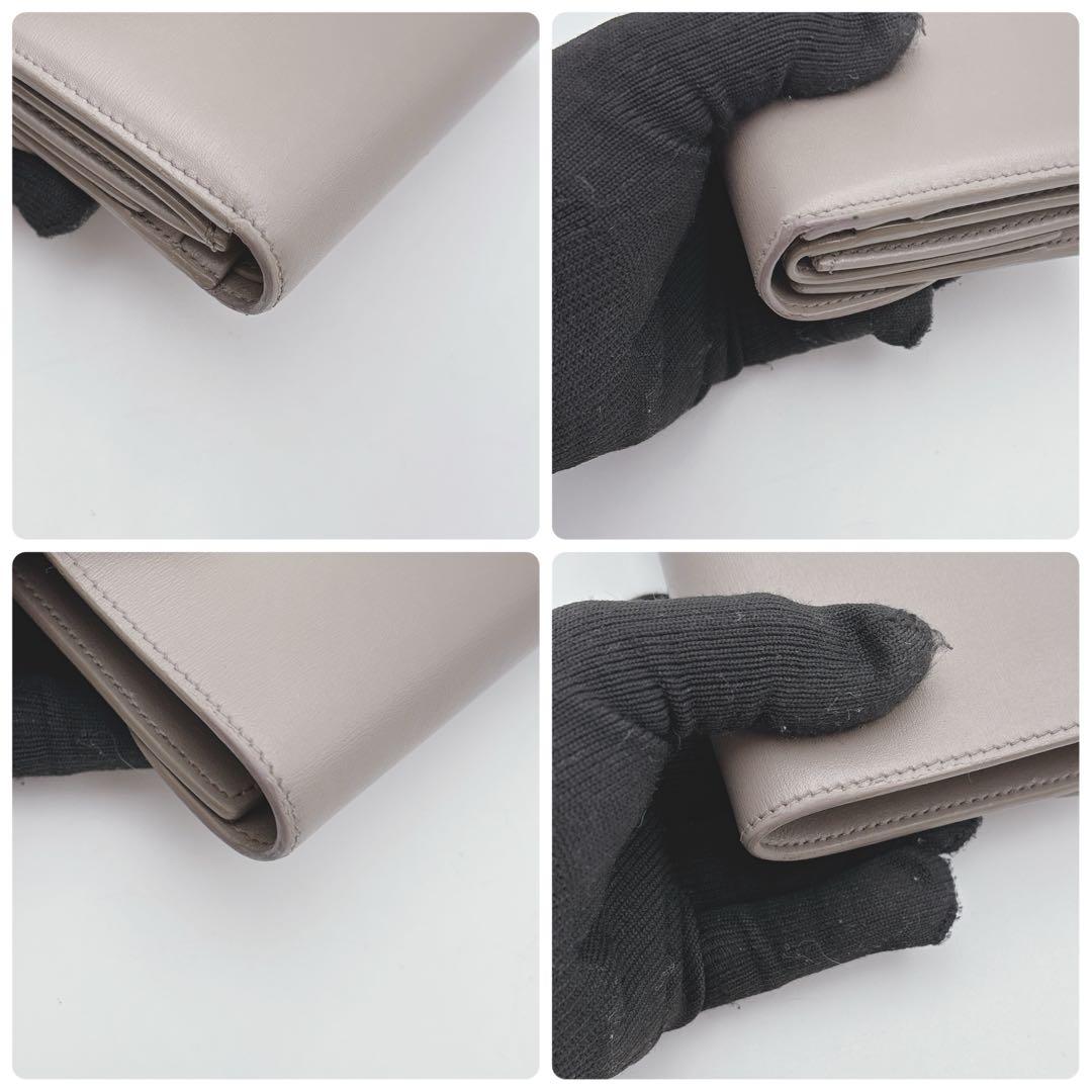 CELINE セリーヌ トリオンフ スモールフラップウォレット 折財布 ペブル