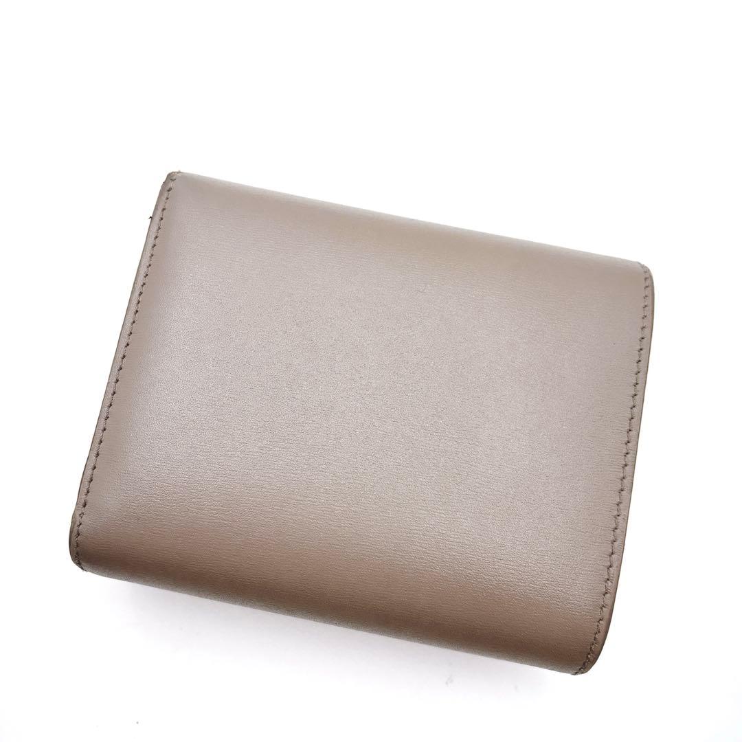 CELINE セリーヌ トリオンフ スモールフラップウォレット 折財布 ペブル