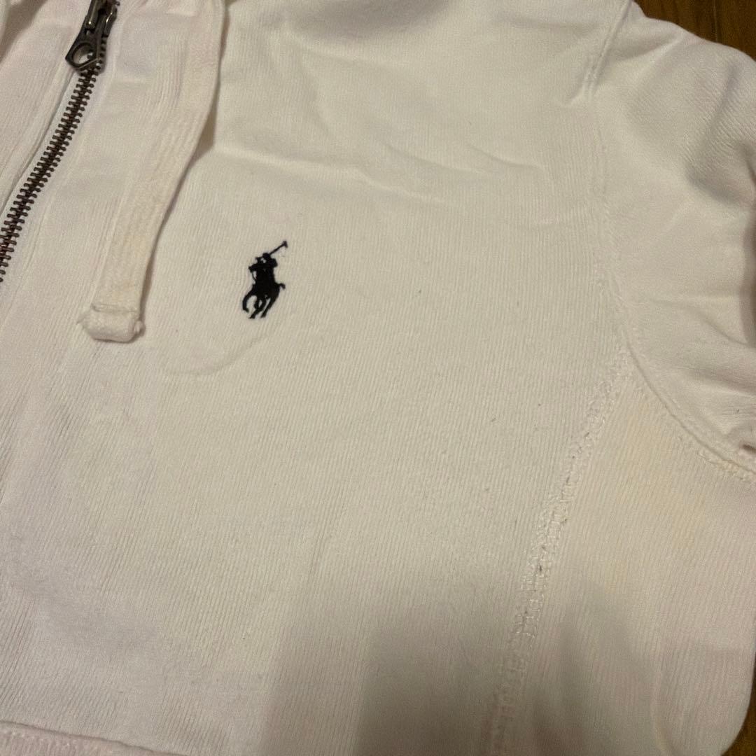 ラルフローレン　パーカー　白