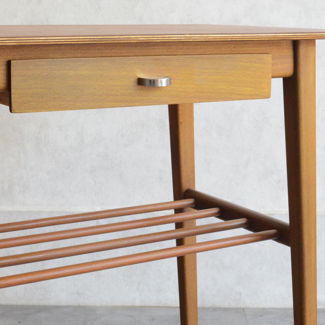 デンマーク 北欧ヴィンテージ 抽斗付 サイドテーブル 北欧家具 ナイトテーブル