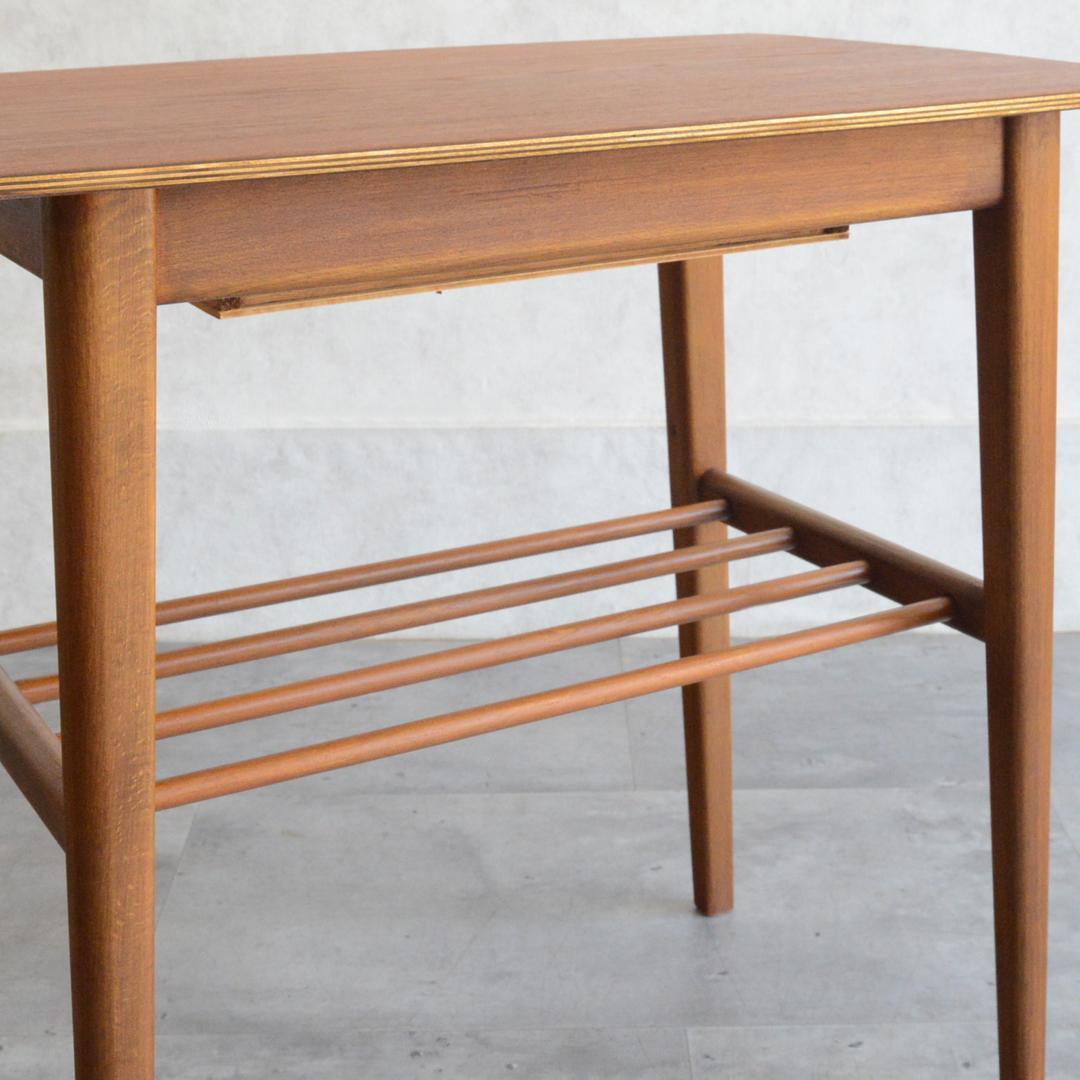 デンマーク 北欧ヴィンテージ 抽斗付 サイドテーブル 北欧家具 ナイトテーブル