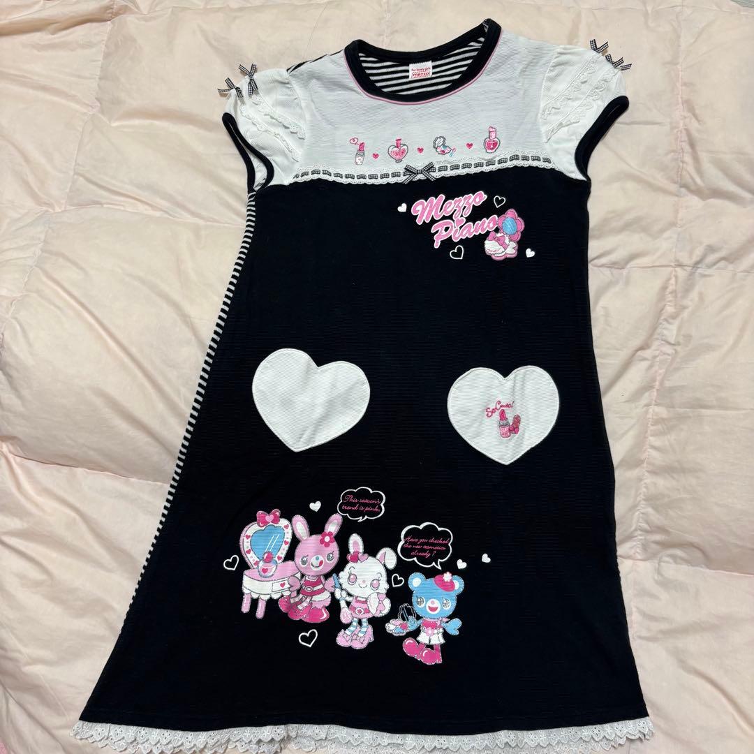 平成レトロ　メゾピアノみみぽぽちゃんコスメワンピース　135