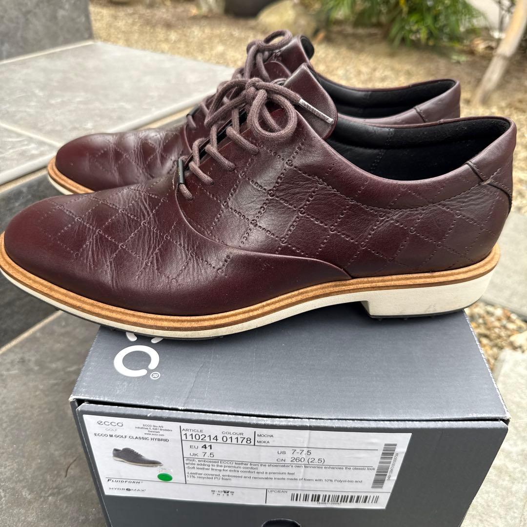 値下げ！ECCO ゴルフシューズ ダークブラウン 41