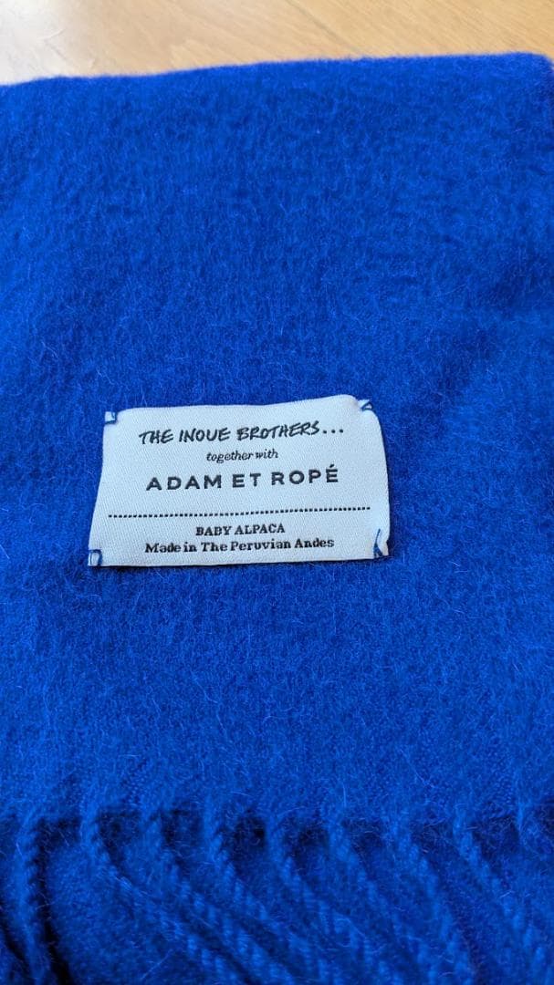 イノウエブラザーズ　ADAM ET ROPE'別注　大判ストール　ブルー