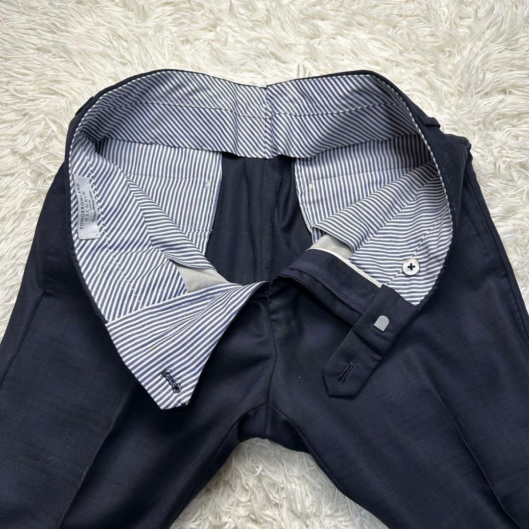 希少 極美品 トゥモローランド ピルグリム 英国×伊生地 シルク混 光沢 上下