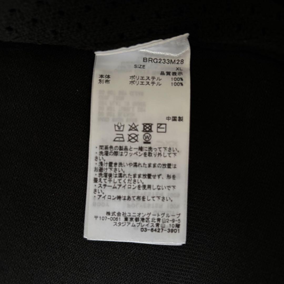 【美品✨】ブリーフィング　ニットジャケット　パーカー　XL ジップ　ブラック　黒