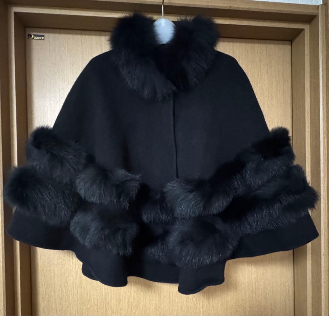 Filomo ケープコート フォックスファー