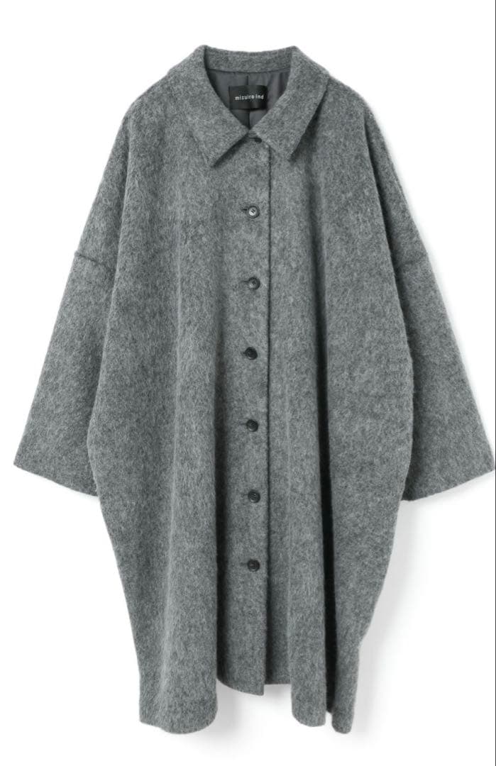 メリッサ　mizuiro ind ワイドシャツライクジャケット（グレー）