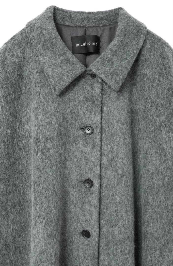 メリッサ　mizuiro ind ワイドシャツライクジャケット（グレー）