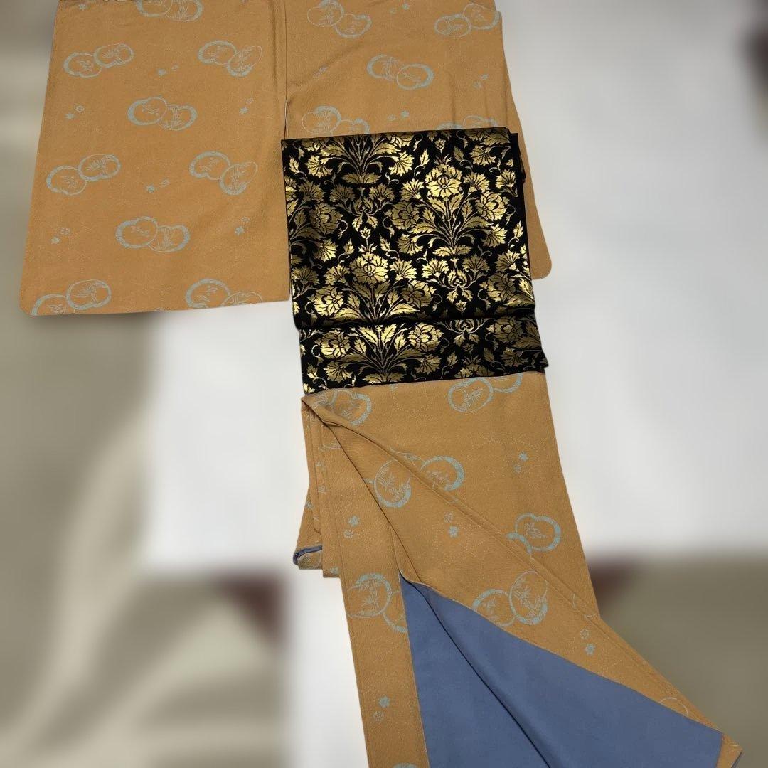 着物　ちりめん小紋　ジュサブロー トールサイズ 裄長