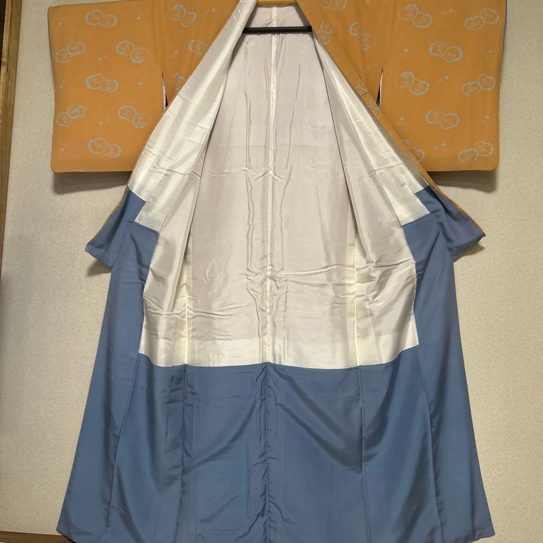 着物　ちりめん小紋　ジュサブロー トールサイズ 裄長