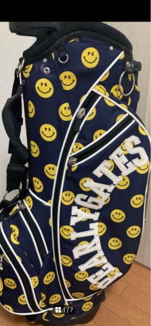 PEARLY GATES スマイリーフェイス キャディバッグ