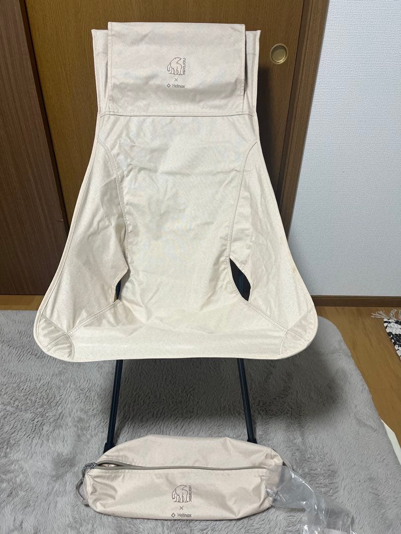 【美品】コラボモデル　ノルディスク×ヘリノックス　ラウンドチェア　ベージュ