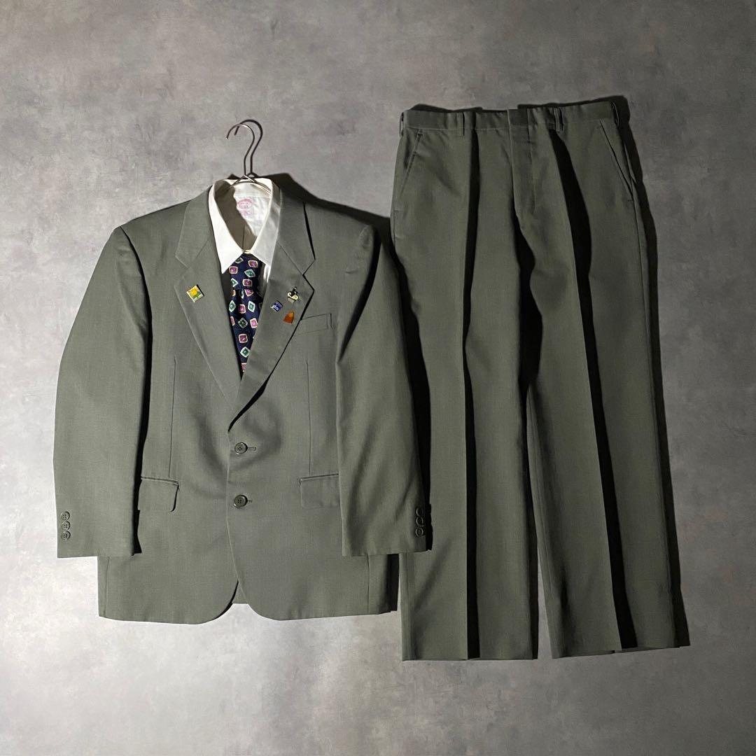 90s vintage レトロセットアップ スーツ ピンズ No.232成人式