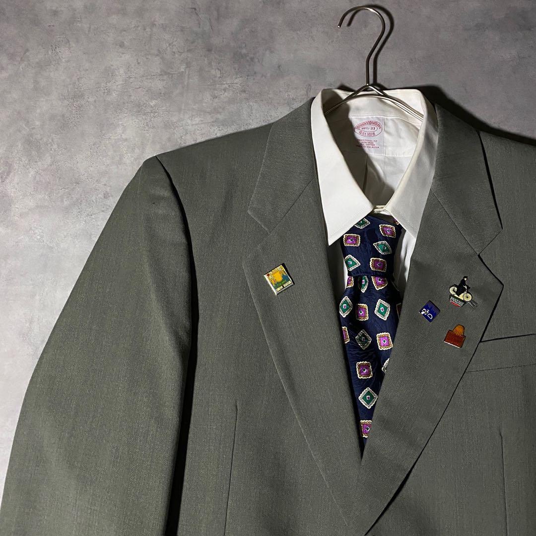 90s vintage レトロセットアップ スーツ ピンズ No.232成人式