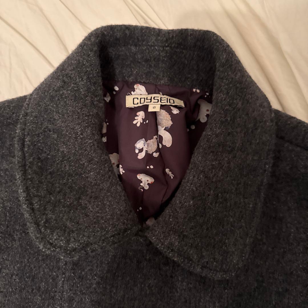 ジャケット・アウター COYSEIO COY DOUBLE COAT GREY02