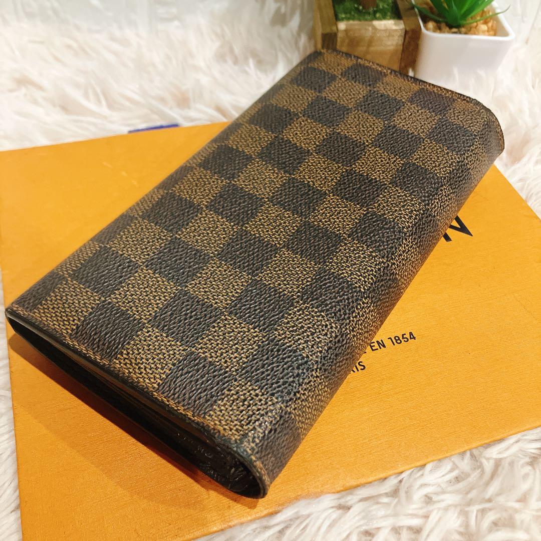 ルイヴィトン　ポルトフォイユサラ　ダミエ　長財布　N61734 エベヌ メンズ