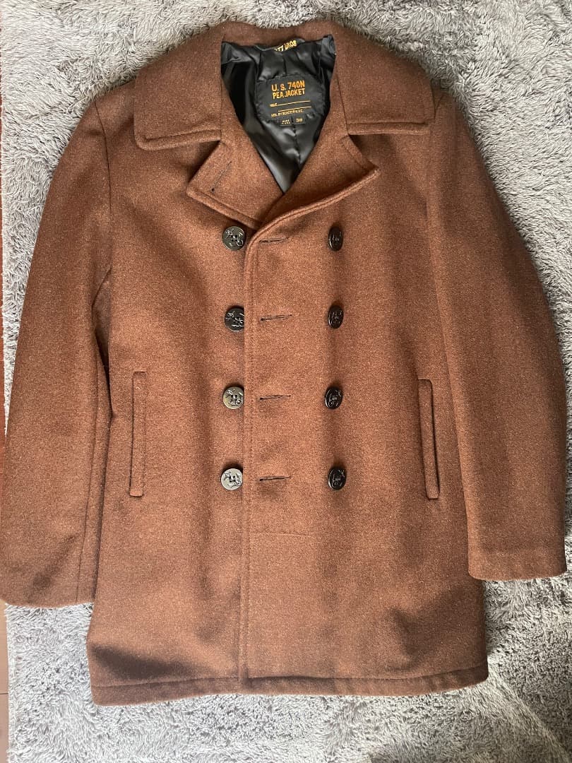 SCHOTT U.S. 740N PEAJACKET ブラウン 38