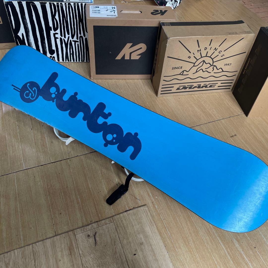 BURTON　キッズスノーボードセット　126cm　バートン　バイン付3点セット