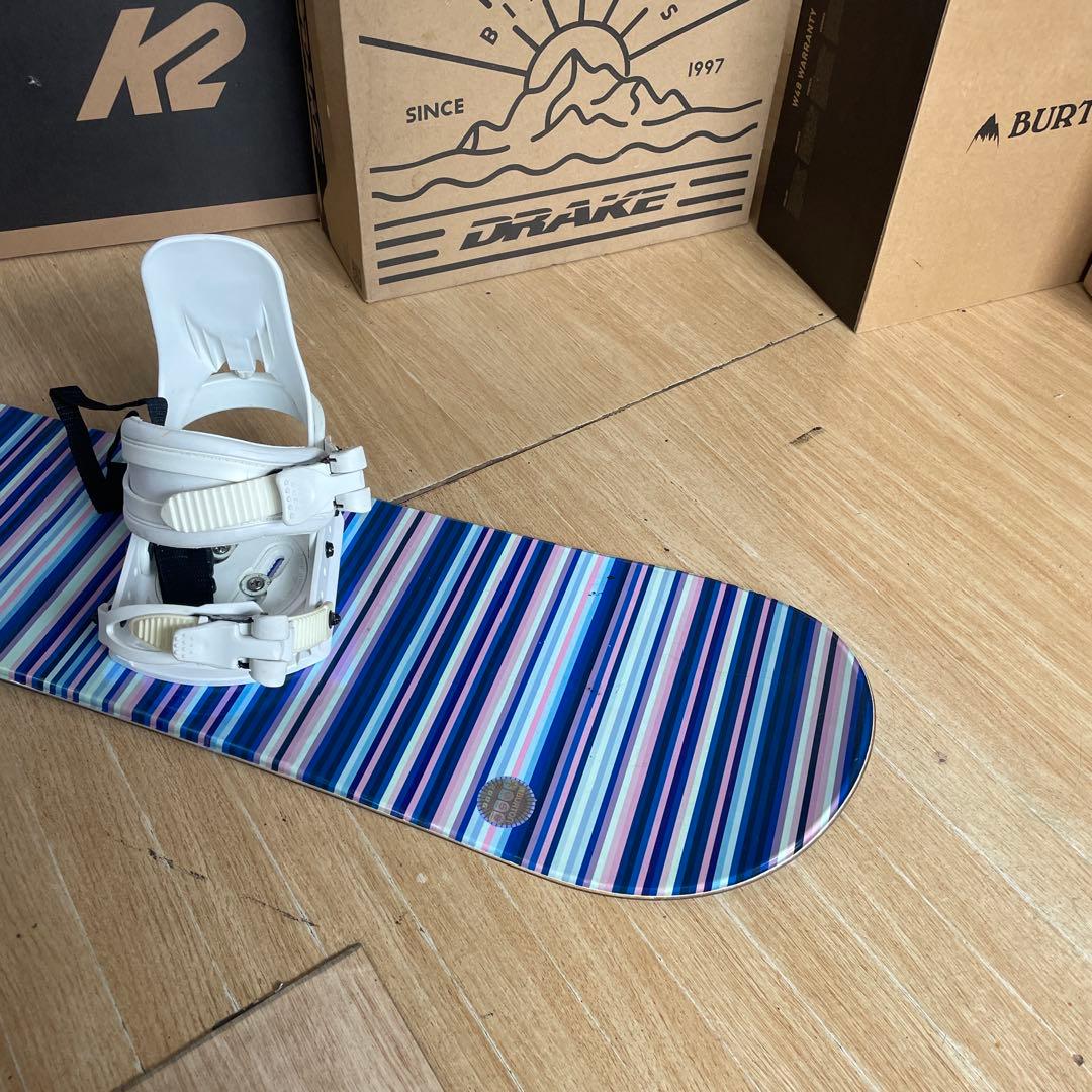 BURTON　キッズスノーボードセット　126cm　バートン　バイン付3点セット