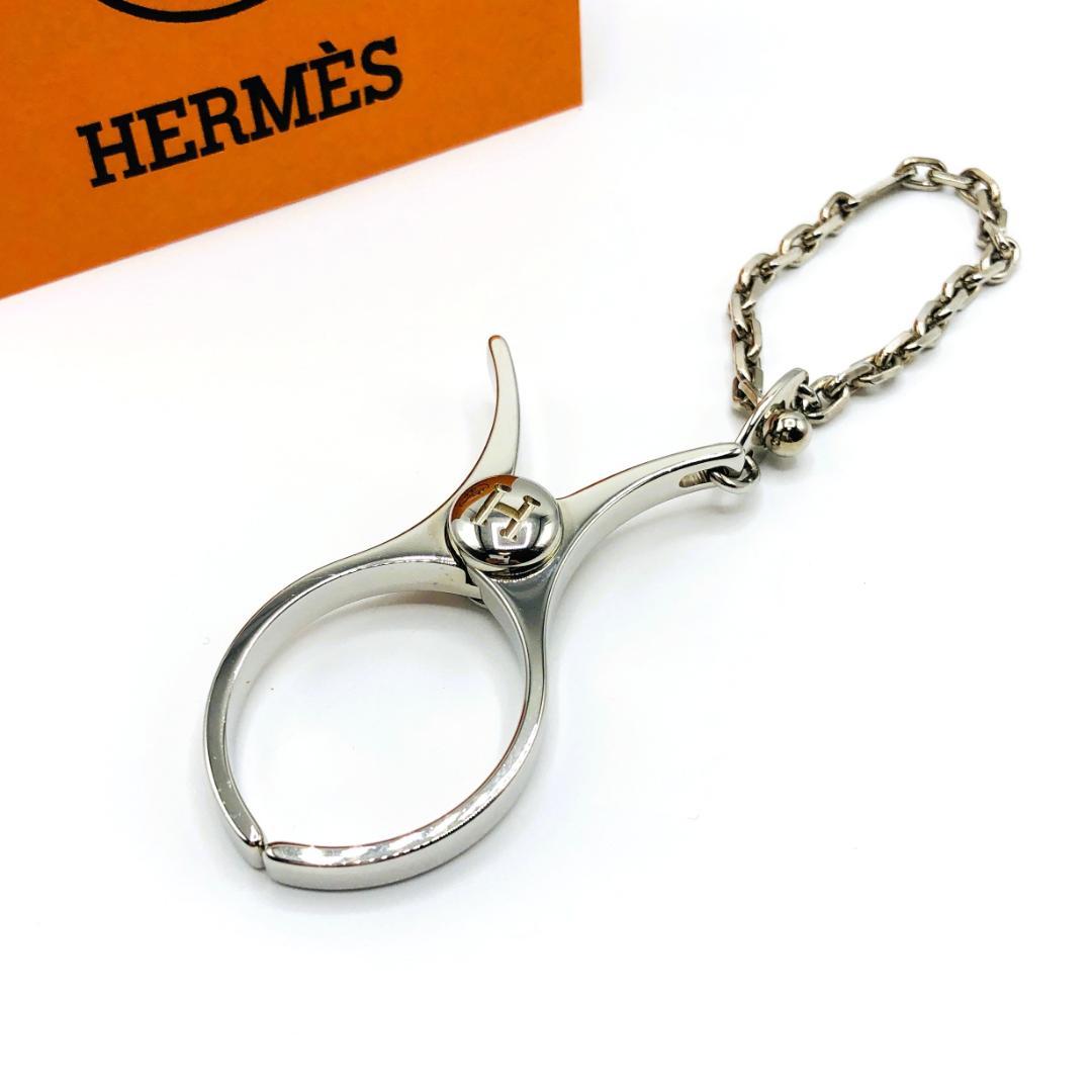 HERMES エルメス グローブホルダー シルバー 美品 グローブとのおまとめ可