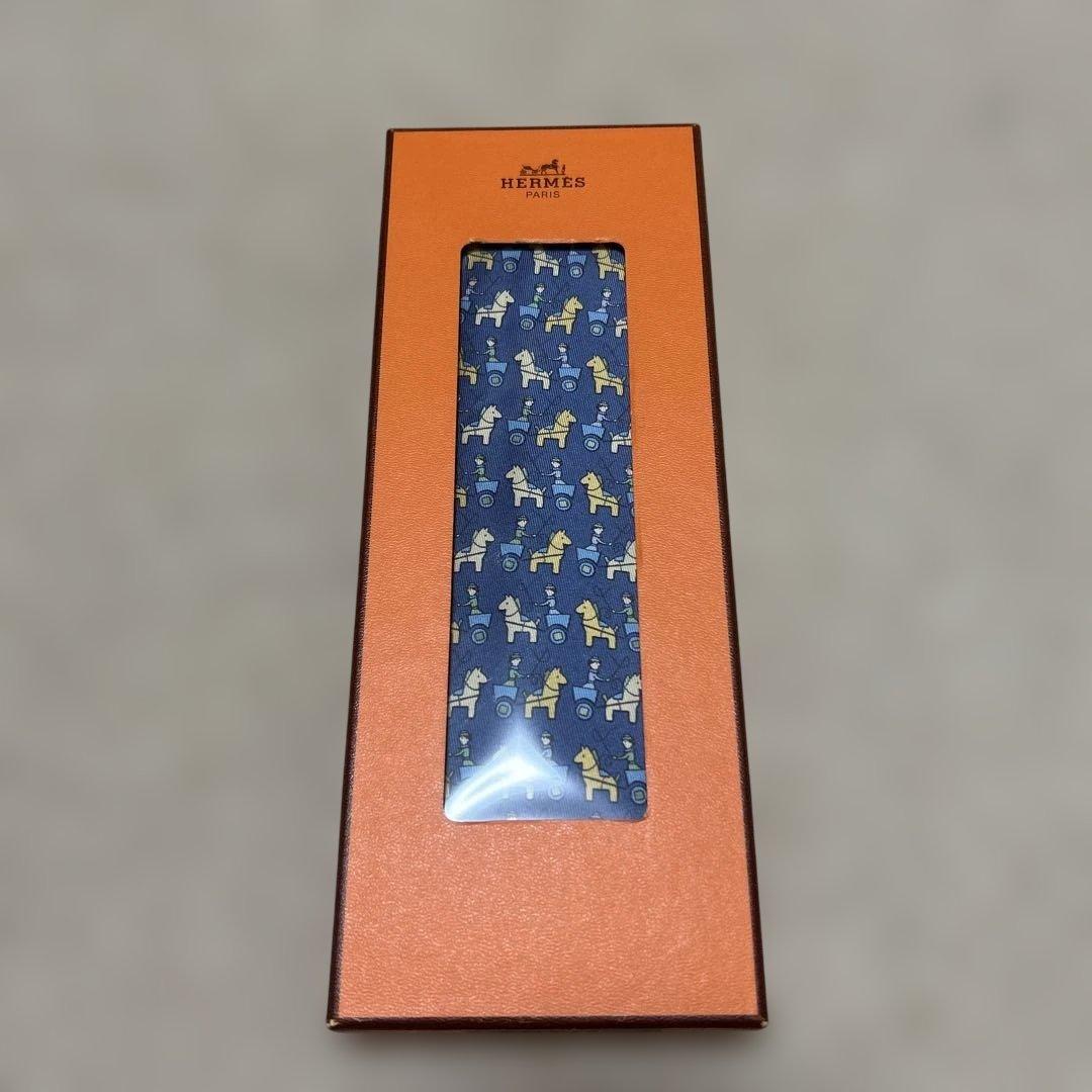 HERMES 馬柄 アニマル柄　シルク ネクタイ