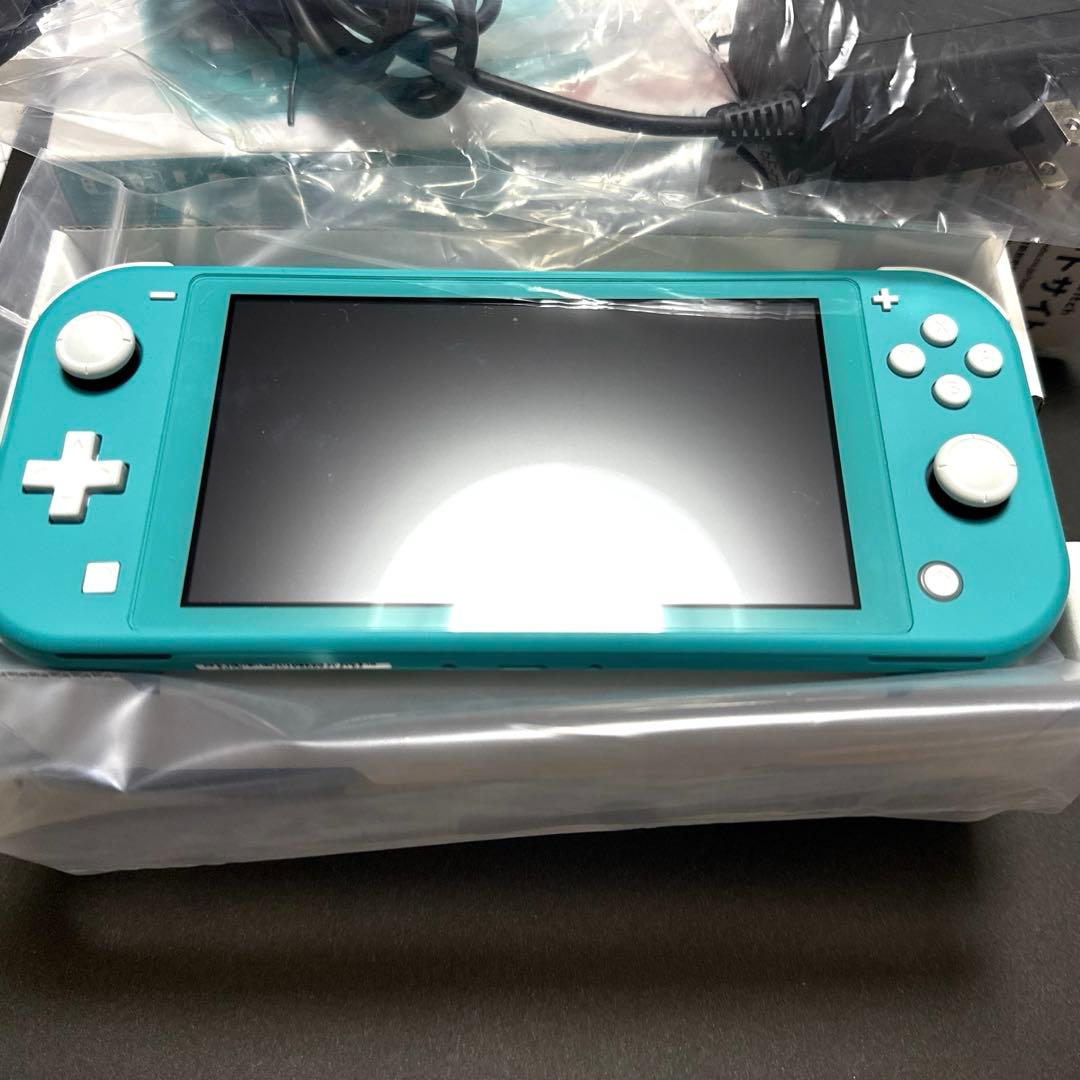 Nintendo Switch Lite ターコイズ 本体　ケース　箱付