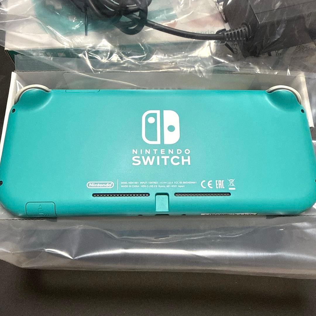 Nintendo Switch Lite ターコイズ 本体　ケース　箱付