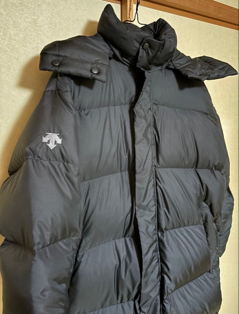 デサント ベンチコート スーパー ロング ダウンコート フード付き 中綿 防寒