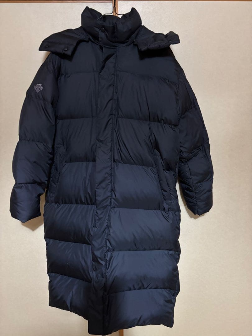 デサント ベンチコート スーパー ロング ダウンコート フード付き 中綿 防寒