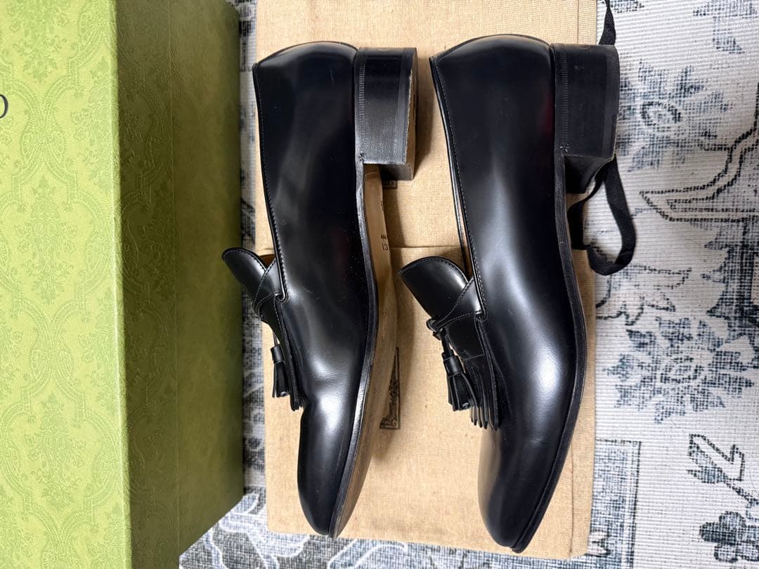 GUCCI　フリンジ　タッセル　ローファー　8 1/2