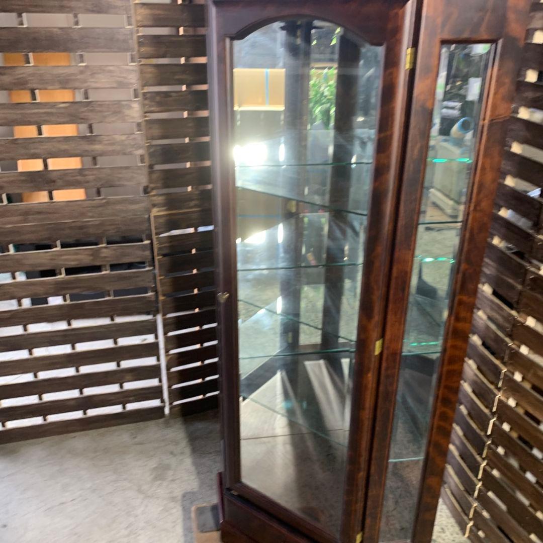 I220\" コーナー ガラスキャビネット アコード ブラウン