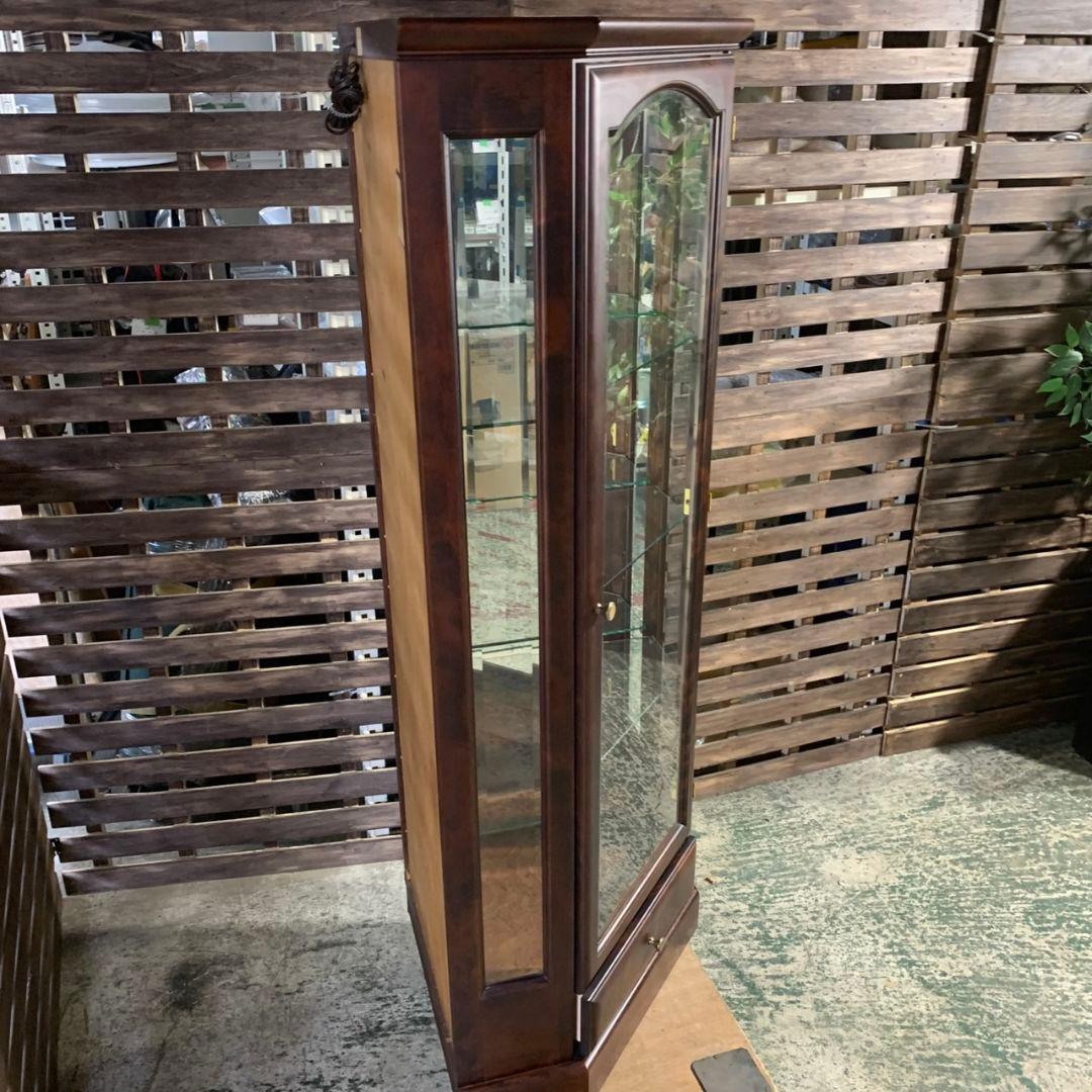 I220\" コーナー ガラスキャビネット アコード ブラウン