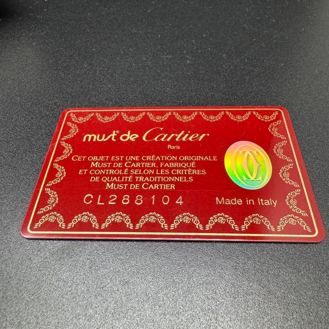 未使用級 Cartier カルティエ 長財布 札入れ カード入れ レザー 赤茶