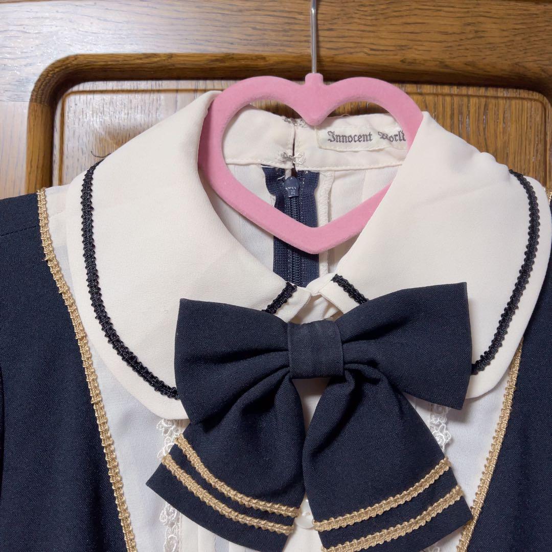 レオポルダワンピース　ネイビー　InnocentWorld イノセントワールド