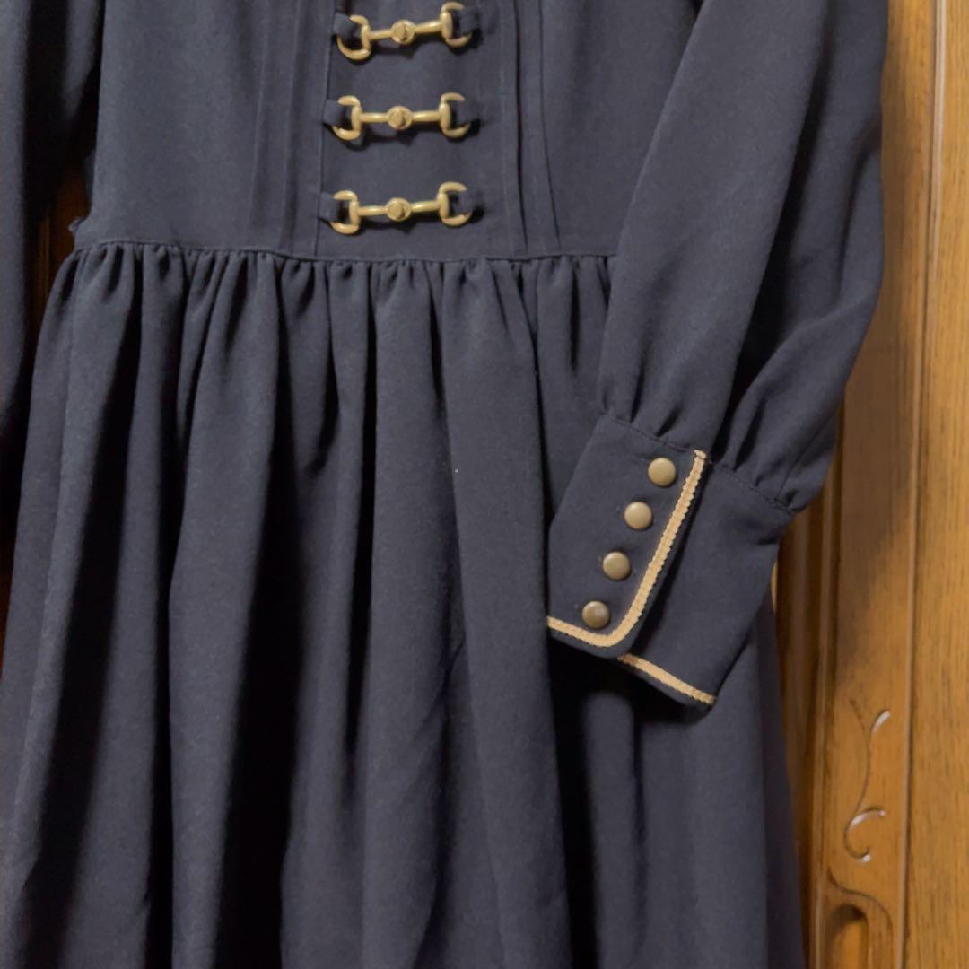 レオポルダワンピース　ネイビー　InnocentWorld イノセントワールド