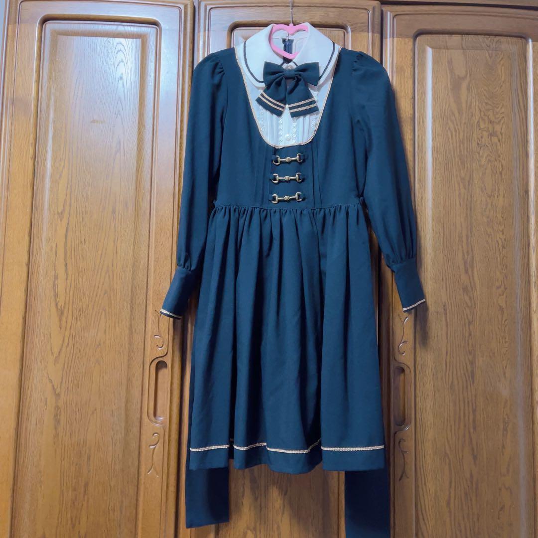 レオポルダワンピース　ネイビー　InnocentWorld イノセントワールド