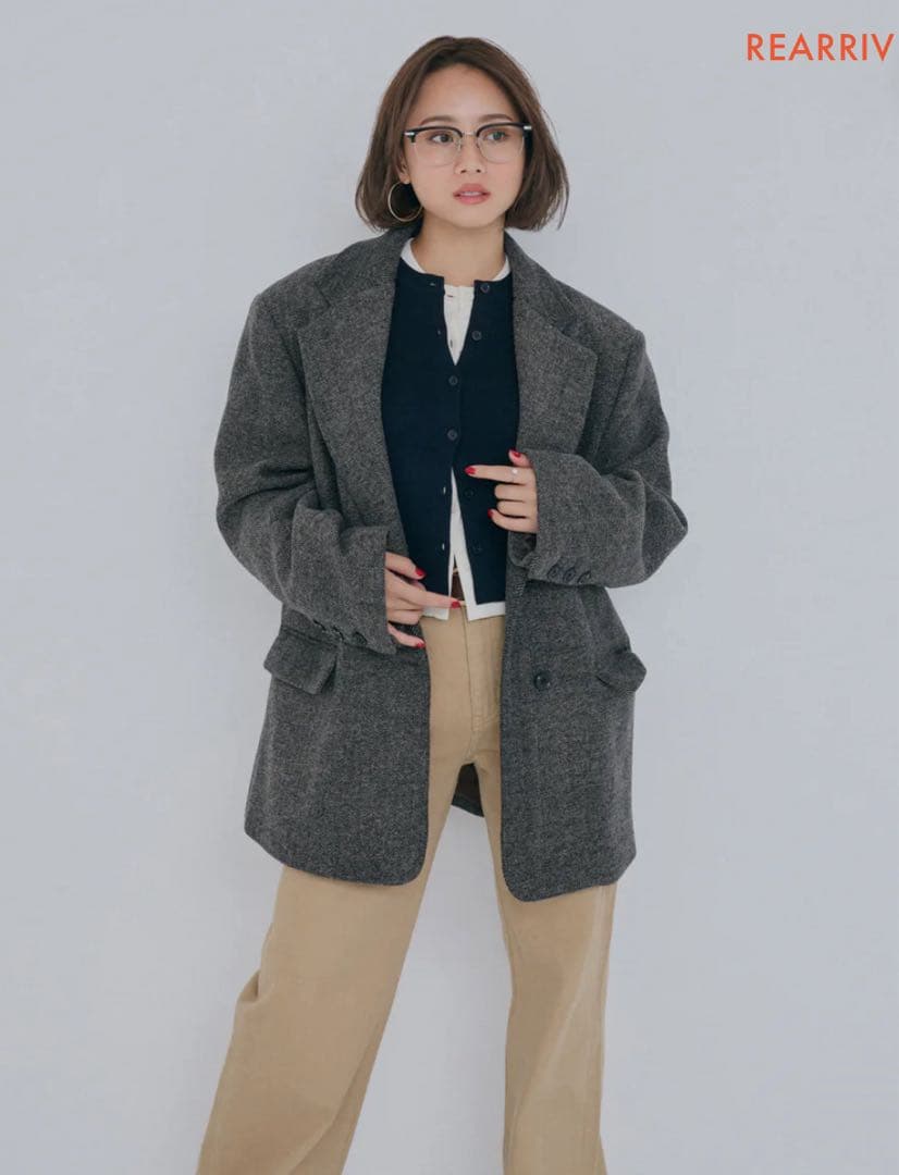 collab オーバーショルダーテーラードジャケット　S