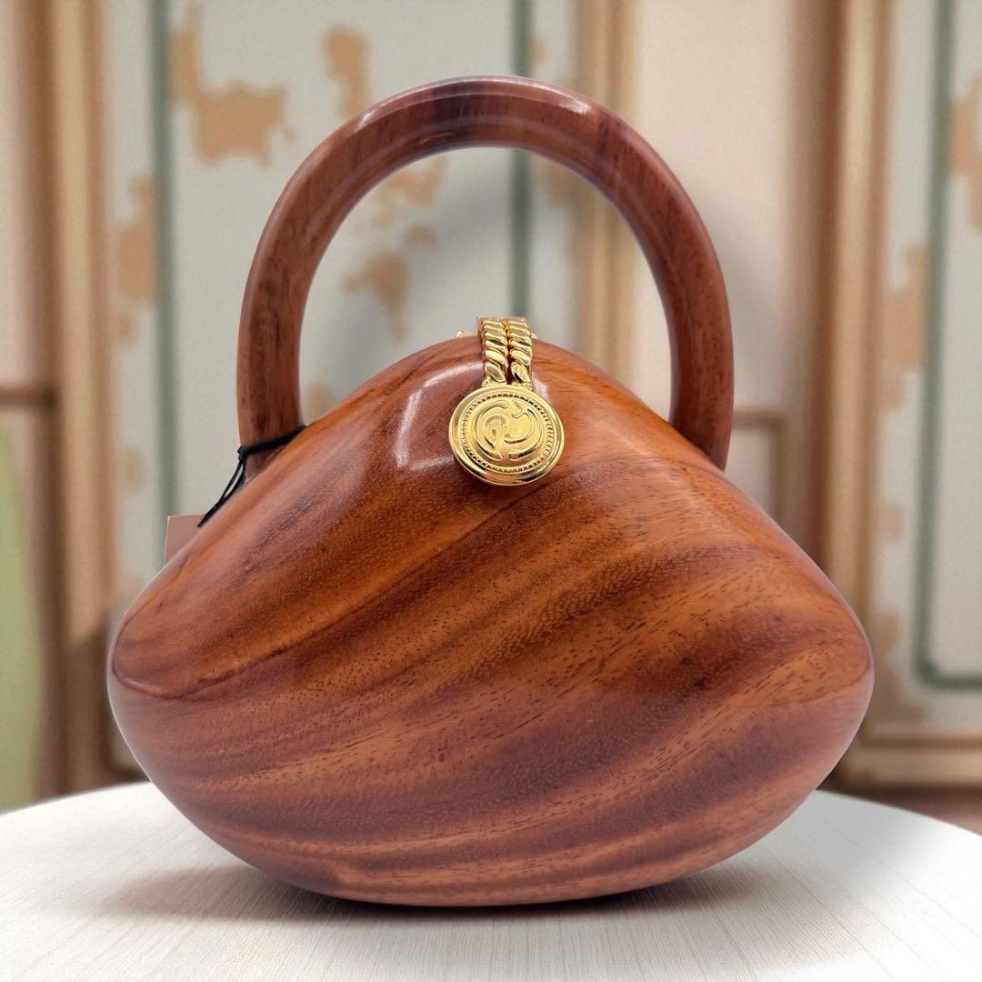 TIMMY WOODS ウッドバッグ 木製 アート 保存袋 カード タグ付