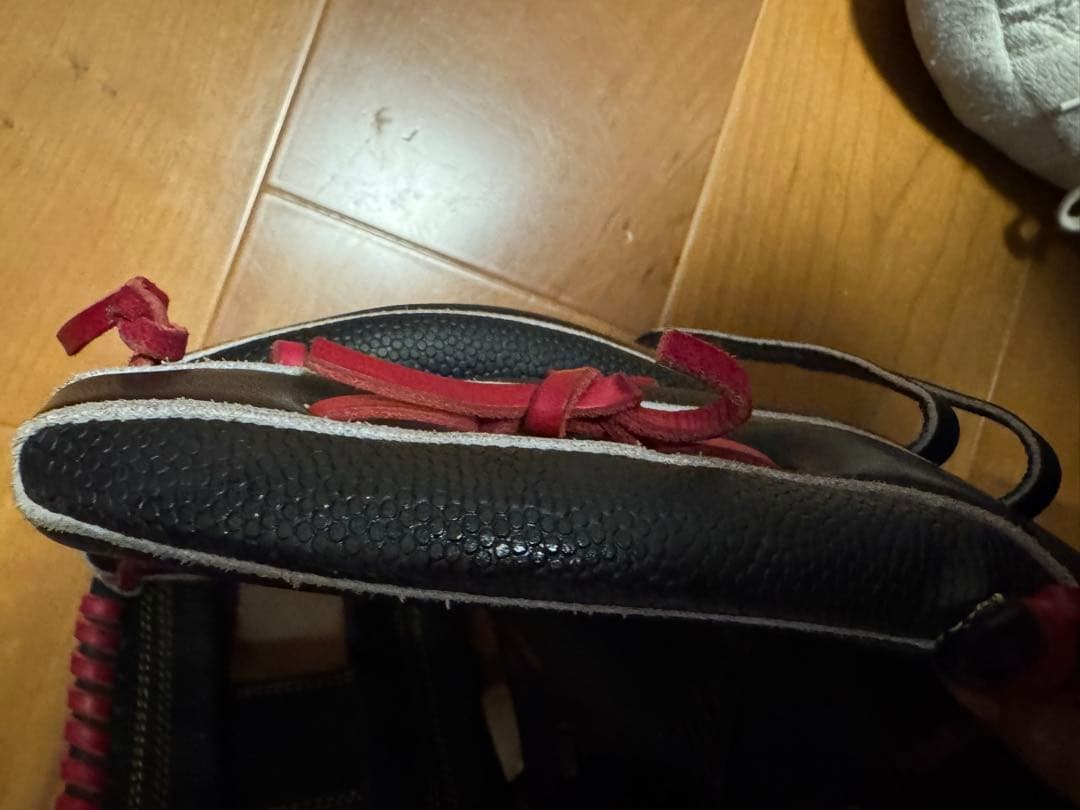 Wilson 軟式グローブ ブラック/レッド　87型