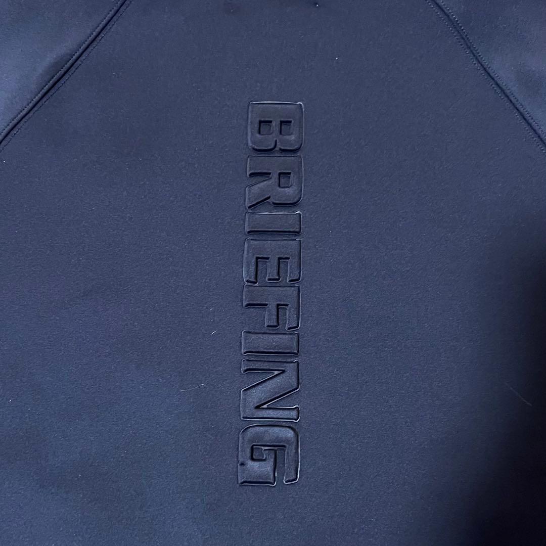 新品タグ付ブリーフィングゴルフ 3Dロゴ ハイストレッチ両サイドポケットフーディ