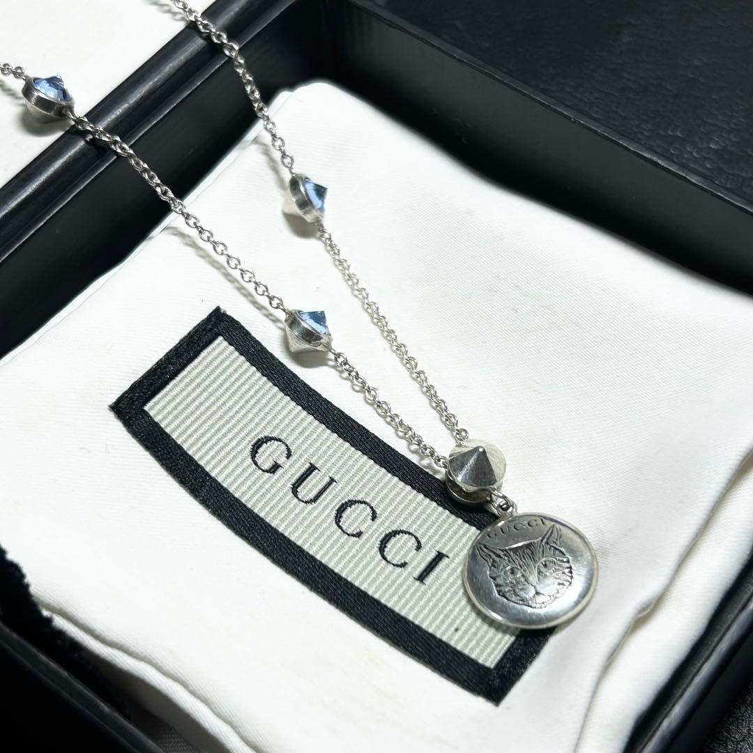 GUCCI グッチ　ブラインドフォーラブ　キャット　ネックレス　ペンダント