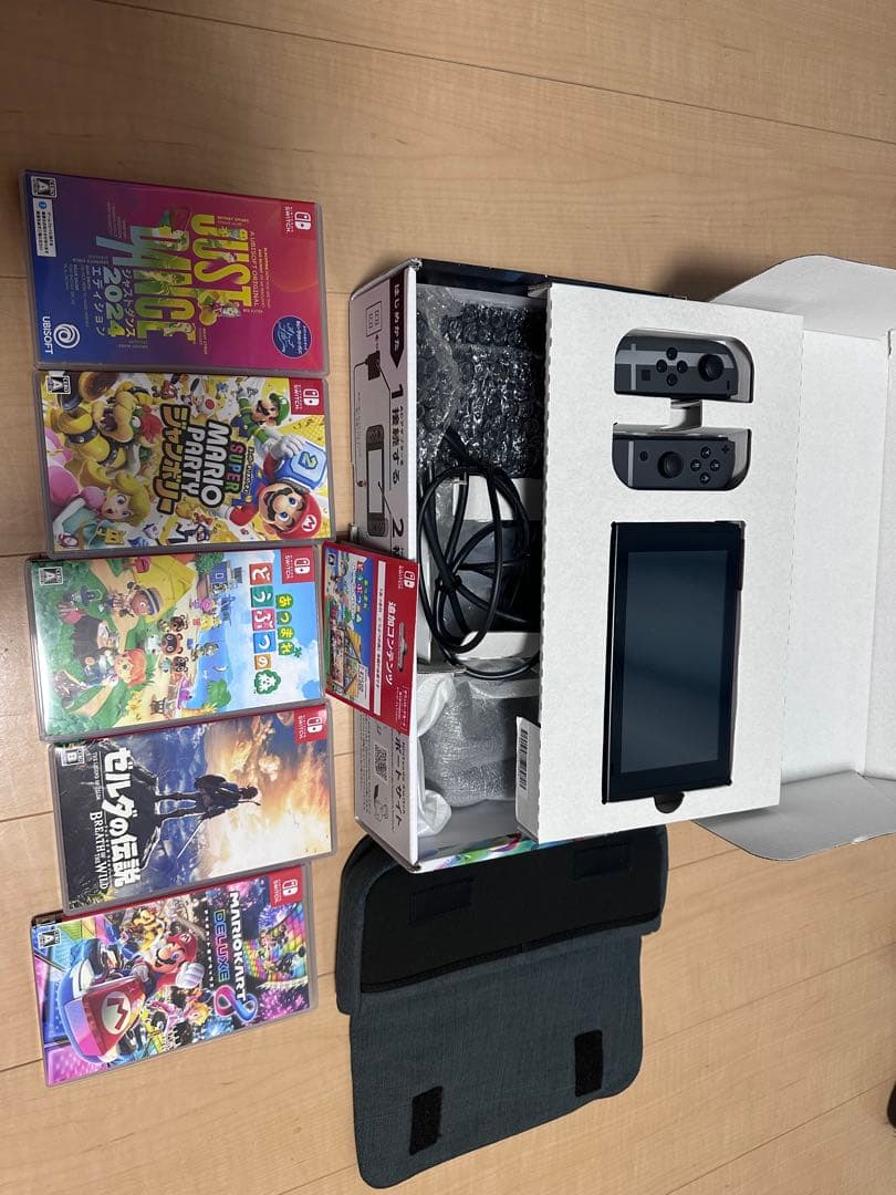 Nintendo Switch 本体（グレー）＋人気ソフト6本セット ケース付き