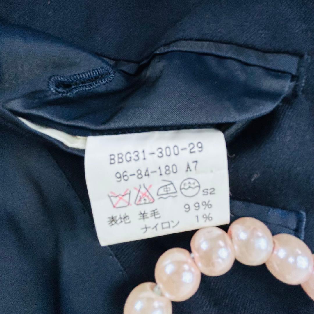 美品　バーバリー Burberryrs ダブルジャケット　紺ブレ　金ボタン