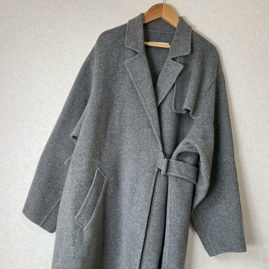 定価7万 LOHEN ロングタロッケンリバーコート グレー