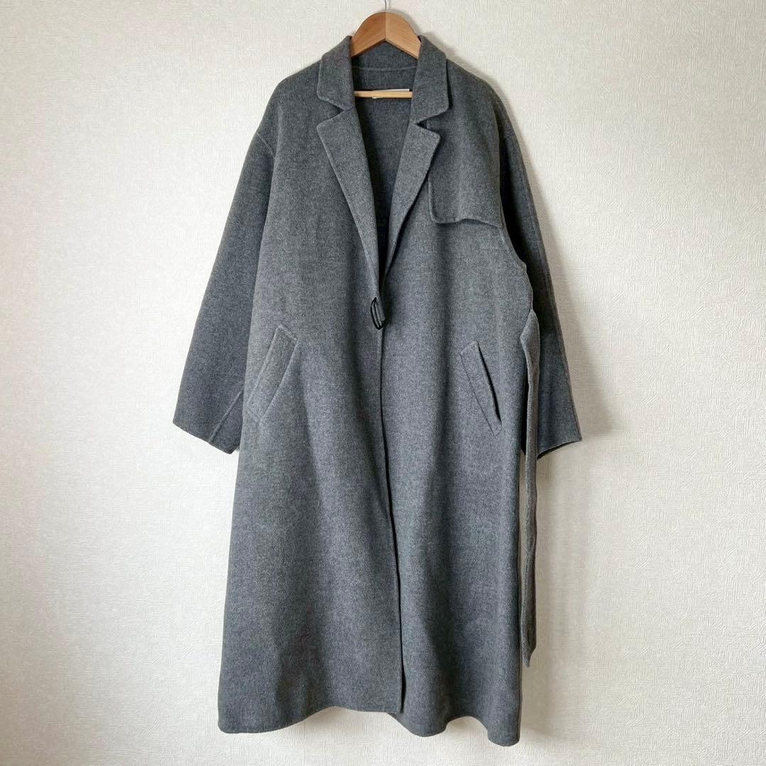 定価7万 LOHEN ロングタロッケンリバーコート グレー